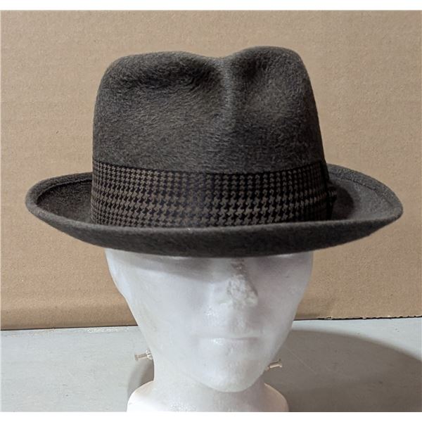 VTG Borsalino Grand Prix Gray Felt Fedora Hat