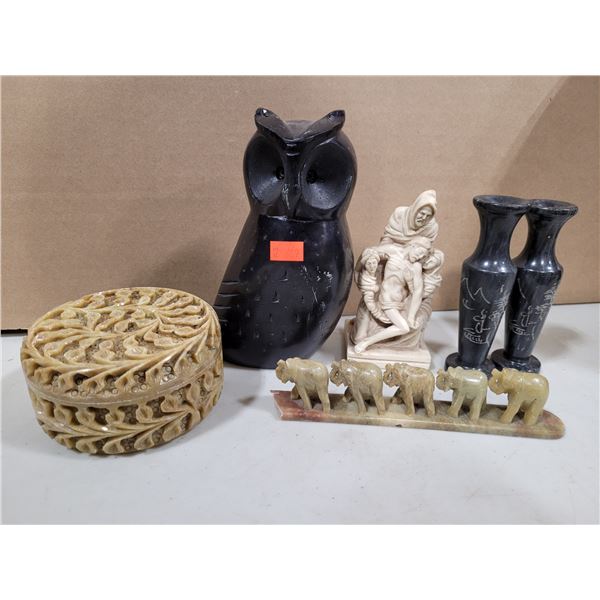 VTG Carved Decorative Collectibles Lot