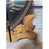 Image 3 : VTG Chinese Lacquer Tabletop Folding Screen