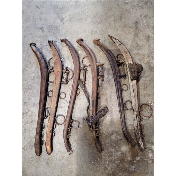 VTG / Antique Wood Draft Horse Collar Hames