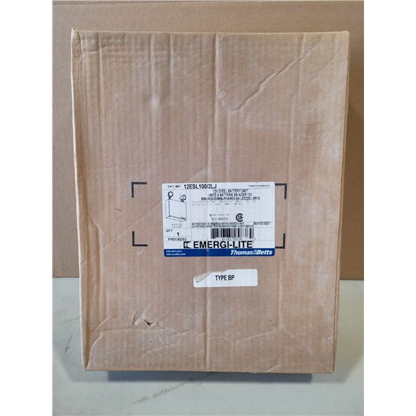 Emergi-Lite 12ESL100/2LJ 12V Steel Emergency Lighting Battery