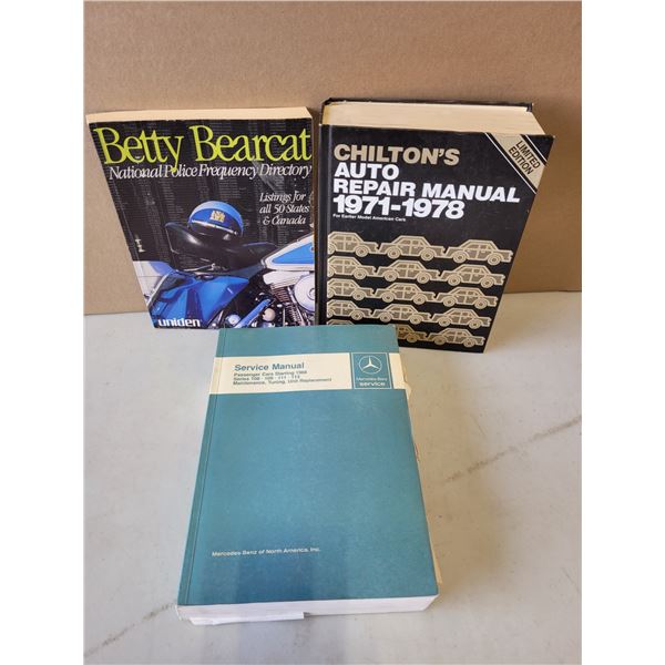 VTG Book Lot w/ Service & Repair Manuals & Police Frequency Directory