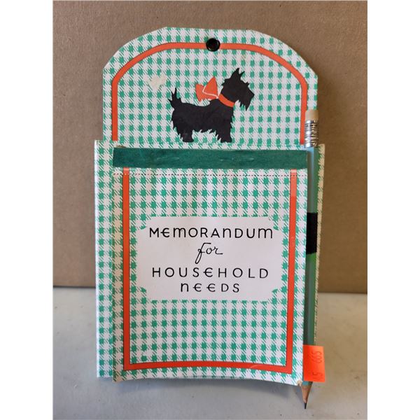 VTG Troy Laundry Kitchen Memo Pad
