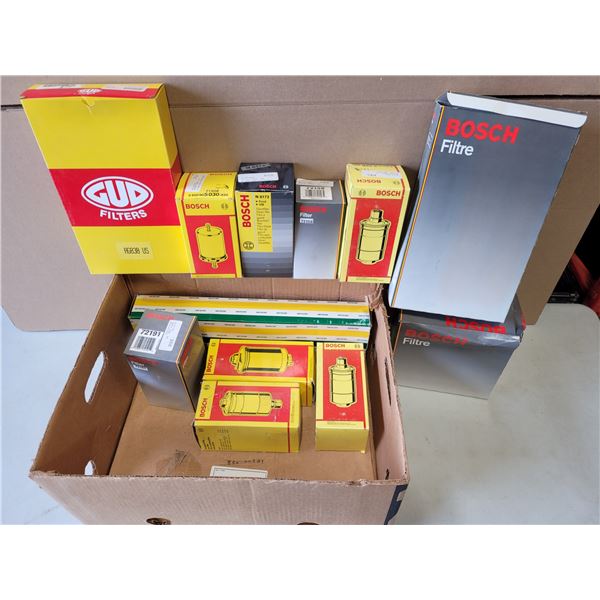 VTG Bosch And GUD Automotive Fuel And Air Filter Lot
