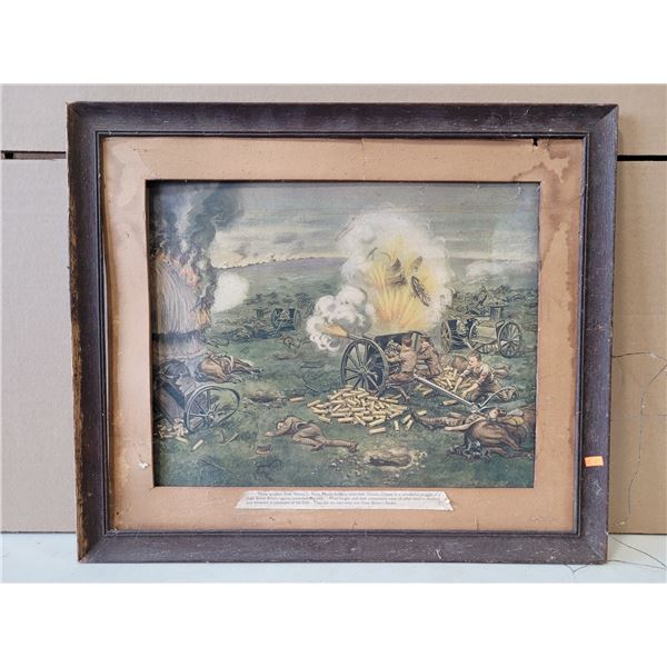 VTG Framed L Battery Royal Horse Artillery Print Victoria Cross