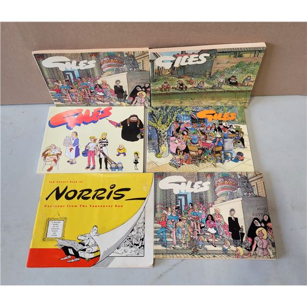 VTG Giles Cartoon Annuals & Len Norris Vancouver Sun Lot