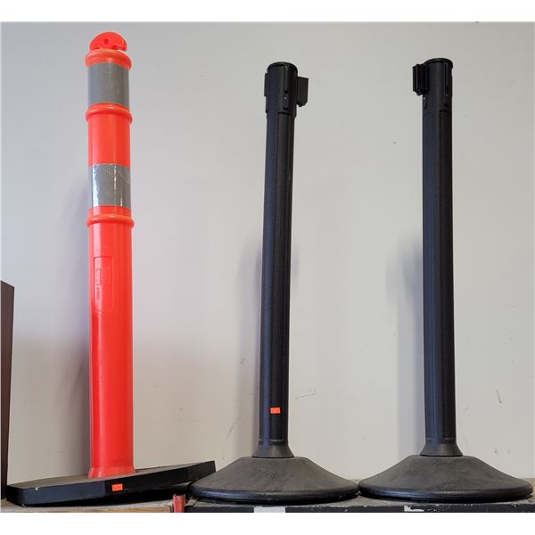 Crowd Control Lot Retractable Belt Stanchions & Safety Post