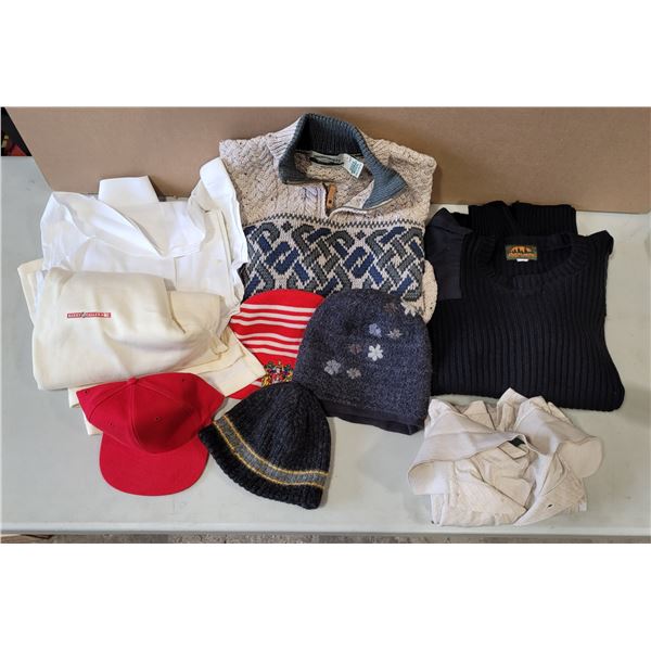 Mixed Clothing Lot w/ Sweaters, Toques & More