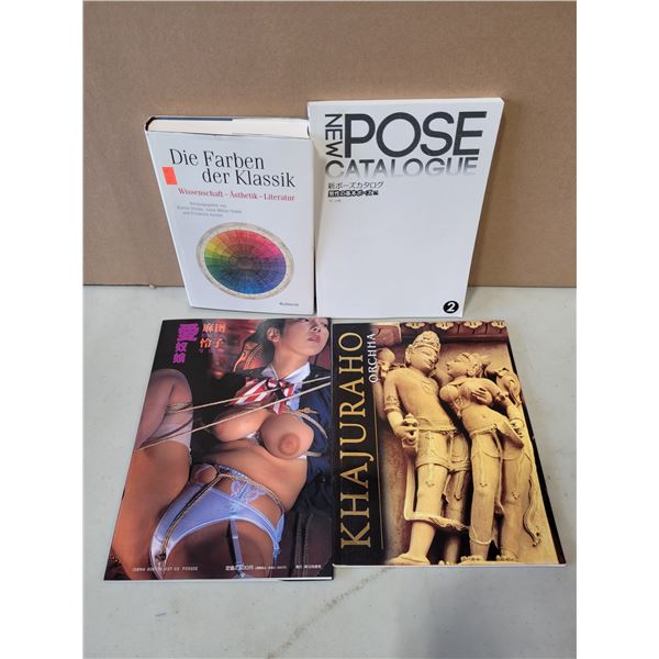 VTG Mixed Lot Books New Pose Catalogue & Khajuraho