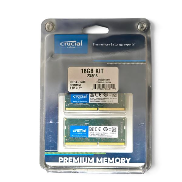 Crucial 16GB Premium Memory RV: $231