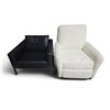 Image 1 : Group of 2 Black/White Chairs