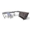 Image 1 : Complete Office Desk Setup w/Chair (32in H)