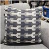 Image 3 : Grey Upholstered Loveseat with Decorative Pillows
