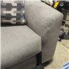 Image 4 : Grey Upholstered Loveseat with Decorative Pillows