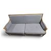 Image 1 : Grey Upholstered Loveseat