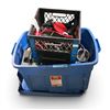 Image 1 : Group of Husky Tie-Down Straps & Tub of Recessed Can Lights
