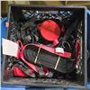 Image 3 : Group of Husky Tie-Down Straps & Tub of Recessed Can Lights