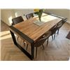 Image 1 : Wood Top Table (Approx. 72x29.5x30)