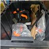 Image 2 : Group of Misc - Vintage Lloyd's TV, Framed Pictures, Bar Clamps, Etc.