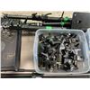 Image 3 : Group of Misc - Kensington Smart Desk Drawer, Wrist Rest Pad, Cables, Pipe Clamps, Tripods, Etc.