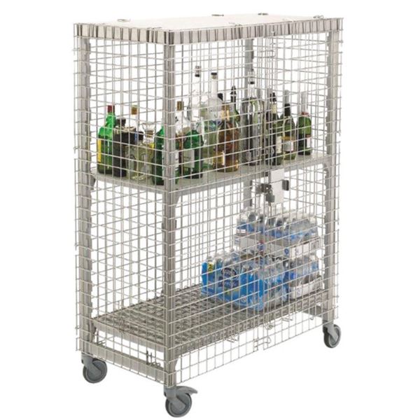 Group of 3 Shelving Storage Carts
