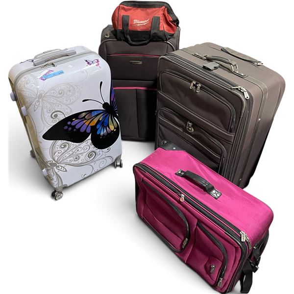 Group of Various Suitcases