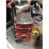 Image 2 : Milwaukee PACKOUT 3-Piece Rolling Tool Box System w/ Safety Harness & Rope
