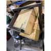 Image 4 : Surprise Pallet of Misc Goods - Fireplace, Posts, Moon Chandelier, Etc.