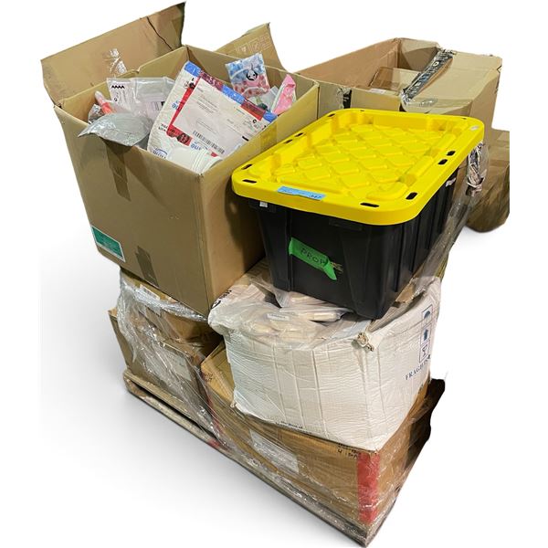Surprise Pallet of Misc Goods - Fidget Toys, Shower Cap, Glassware, Solar Patio, Unopened Packages, 