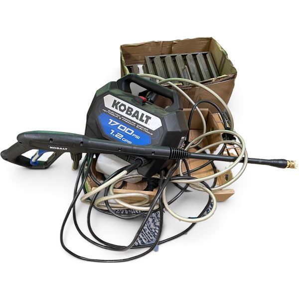 Kobalt 1700 PSI Portable Electric Pressure Washer w/ Spray Wand & Hose