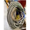 Image 4 : Heavy-Duty Commercial Coiled Rigging Rope, Push Brooms & Handles in Pitts Disposal Blue Bin