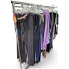 Image 1 : Movie Set Dec Rack of Clothes - includes Pants & Men Clothes (Rack is not included)
