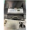 Image 6 : Shelf Content Lot - includes Heater/Speaker/HP Printer & Misc. Electronics