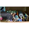 Image 3 : Shelf Content Lot - includes Faux Plants/Sewing Supplies.Christmas Decor & More