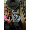 Image 5 : Shelf Content Lot - includes Cables/Mecanic Parts/Misc. Sprays & Hand Tools