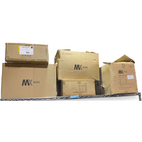 BNIB Group of Lights Fixtures items - includes wall Sconce Maxilite (R.V. $93.99) / Kuzco Trafalgar 