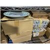 Image 2 : Group lot of Tableware & Craft Bags - includes Movie Set Dec 8" Glass Bottles/Trays/Plates & More