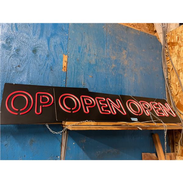 Set of 3 Commercial LED / Neon-Style "OPEN" Store Signs