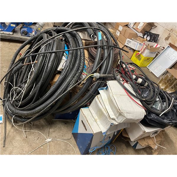 Large Coil Conduit, Copper Coiled Tubing, and Electrical Cable Lot