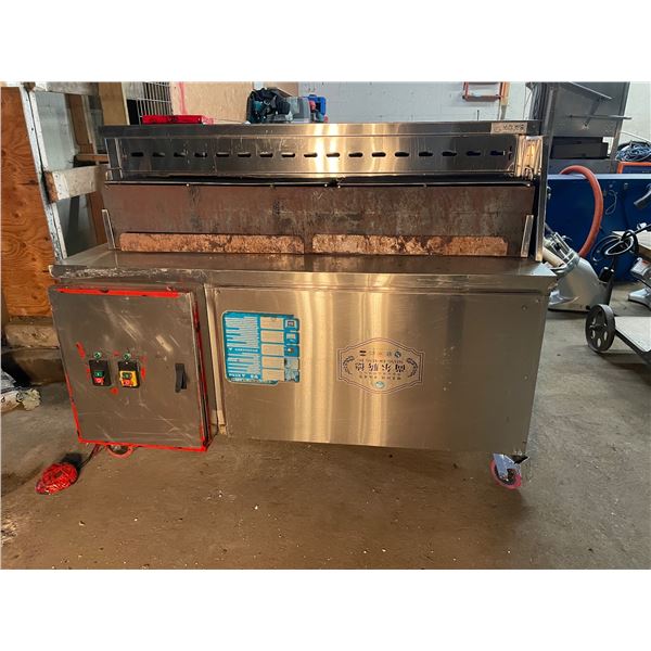 Commercial Stainless Steel Smokeless BBQ Grill / Electrostatic Fume Purifier Station