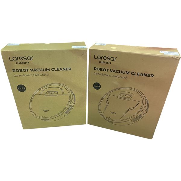 Group of 2 Laresar Robot Vacuum Cleaners (Open Boxes)