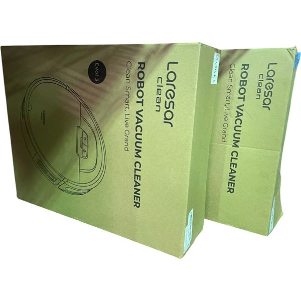 Group of 2 Laresar Robot Vacuum Cleaners (Open Boxes)