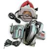 Image 1 : Group of 3 Assorted Corded Power Tools - includes Milwaukee red-handled Circular Saw, Skilsaw 553CT7