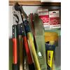 Image 2 : Group of Assorted Garden & Yard Maintenance Tools - includes Loppers, small axes, Chainsaw Chains & 
