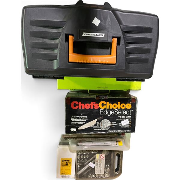 Chef's Choice Edgeselect Knife Sharpener & Assorted Tools - includes Toolbox, Socket Set & More