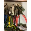 Image 3 : Group of Assorted Hand tools - includes Scissors, small hammer, cutting Snips & More