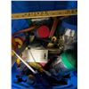 Image 4 : 5 Bins full of Assorted Hardware - includes screws, tools, brush, lights & More