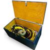 Image 1 : Blue Wooden Chest full of Assorted Cables & More
