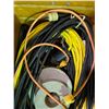 Image 2 : Blue Wooden Chest full of Assorted Cables & More