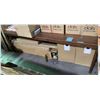 Image 1 : Dark-Brown Modern Extendable Dining Table - Approx. 97" x 37"